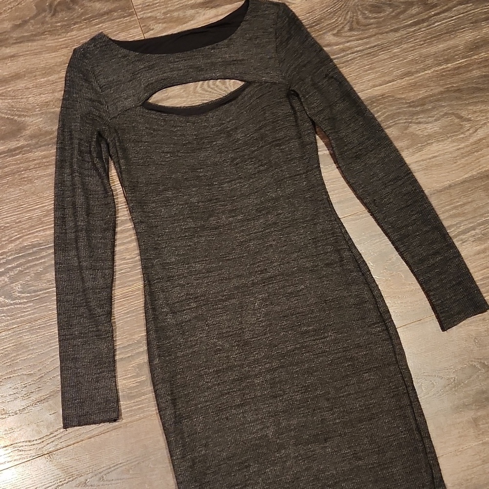 ❤️ BAILEY 44 SOCIAL LIFE SHEATH MIDI DRESS, CHARCOAL, SMALL - Picture 4 of 11